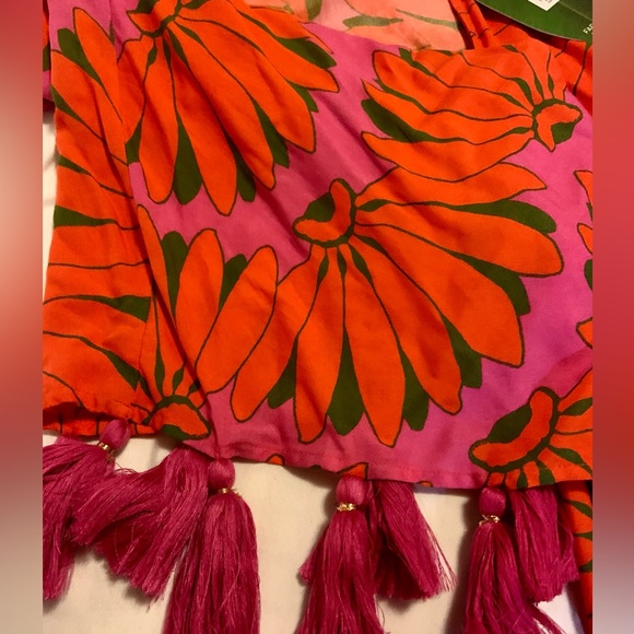 Farm Rio Copacabana Long Sleeve Cover-up Dress, XS, NWT - Picture 8 of 9